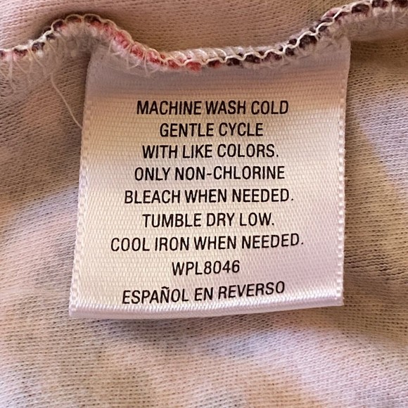 Charter Club Pima Cotton Luxury 3/4 Sleeve Pink Ombre Top Petite PP - Picture 6 of 6